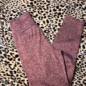 Burgundy high waisted SHEIN leggings